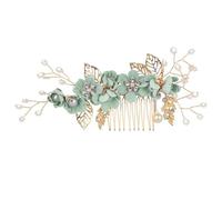 Flower Hair Combs Gold Bridal Wedding Headdress Vintage Floral Hair Accents Hair Pins Bride Prom Party EN8 4