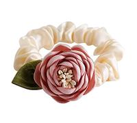 Flower Hair Rope Hair Bun Scrunchies Elastic Hair Rope Big Hair Scrunchy Vintage Hair Band Female Accessories