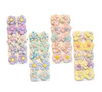 Flower Hair Ties,Baby Hair Ties 40 Pcs Flower Hair Ties 2'' Cute Hair Ties Hair Rubber Bands No Damage Flower Scrunchie Toddler Hair Ties for Kids Baby Girls Toddler Hair Accessories