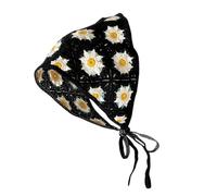 Flower Hairband French Styles Crochet Bandana Head Scarf For Female Ethnic Head Wrap For Music Festival Gathering Flower Headscarf