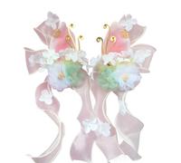Flower Hairpin Elegant Wedding Hairclip Chinese Costume Duckbill Clip SideBang Nonslip Barrettes Hair Decors Costume Headwear For Halloween