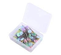 Flower Head Pins,100 Pieces Colorful Patchwork Pins DIY Sewing Straight Needles Quilting Tool for Dressmaking Decorating Crafting Marking Butterfly Shape Plasitic Boxed (Flower Head)