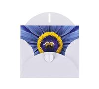 Flower Heart Bee Greeting Card, Blank Card With Envelope, 4x6 Inches (Approx. 10x15 Cm), For Events, Weddings,& Birthdays.