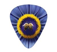 Flower Heart Bee Guitar Plectrum Set Of 12, Including 3 Thicknesses Of Plectrums For Acoustic Guitars, #Ukuleles And More.