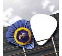 Flower heart bee Patterned guitar pick set - (thin/medium/thick), widely compatible with all kinds of stringed instruments,