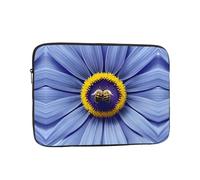 Flower Heart bee Printed Laptop Sleeve, 12 inch Computer Bag, Suitable for Office, Travel, Commuting, and Business Trips.