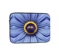 Flower Heart bee Unisex Shockproof Laptop Sleeve, Made of high-Density Oxford Fabric, Convenient Zipper Opening