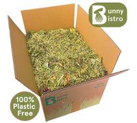 (Flower & Herb) Bunny Bistro Botanical Hay Boxes - Natural Food Box for Rabbits, Guinea Pig Food