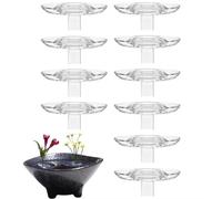 Flower Holder, Hydroponic Stem Support for Vase & Bouquet, Clear Flower Frog for Ikebana, DIY Home Decor Floral Arrangement Supplies(Transparent)