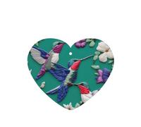 Flower Hummingbirds Embroidery Printing 10 Pcs Air Freshener Cards,Car Scented Hanging Sheets Air Freshener Set For Car Decoration