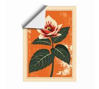 Flower in Bloom Botanical Unframed Wall Art Print A3 (42×29.7cm), Wall Decor for Living Room, Bedroom, Office & Home, Art Gift