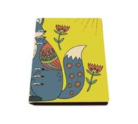 Flower In Fox Mouth A5 Notebook, Pu Leather Notebooks A5, Lined Paper Meeting Notebook 180Pages/90Sheets, Work Book for Men, Lined Book for Home, Office Paper Products Journal Diary