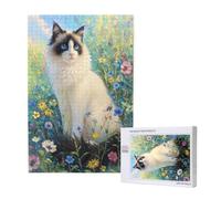 Flower Jigsaw Puzzles for Adults 2000, Cat Large Wooden Puzzles for Adults, Funny/Difficult/Impossible/Challenging Decompression Games, As a Birthday for Women and Men 2T-1765