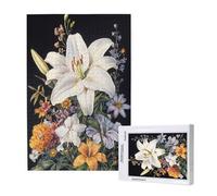 Flower Jigsaw Puzzles for Adults 2000 Piece, Lily Puzzles for Adults Wooden, Funny/Difficult/Impossible/Challenging Decompression Games, As a Birthday for Women and Men ML-224