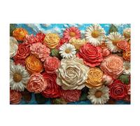 Flower Jigsaw Puzzles for Adults 4000, 4000 piece Jigsaw Puzzles for Adults, Challenging Wooden Jigsaws Puzzle for The Whole for Women, Puzzle for Home Wall Decor, Gifts for Women, Theme: Modern E-48