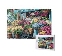 Flower Jigsaw Puzzles for Adults 5000, Landscape Puzzles for Adults Wooden, Funny/Difficult/Impossible/Challenging Decompression Games, As a Birthday for Women and Men M-374