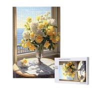 Flower Jigsaw Puzzles for Adults 5000, Rose Puzzles for Adults Wooden, Funny/Difficult/Impossible/Challenging Decompression Games, As a Birthday and Holiday Decor Gift for Women and Men M-1504