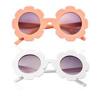 Flower Kids Sunglasses - Polarized UV 400 Protection Flexible Frame for Toddlers, Age 0-8, Perfect for Party & Beach