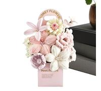 Flower Kit | Flexible and Twisted Stems DIY | Manual Flower Activity Pipes for Making Bouquets Mother's Day Art Project School Home Decoration Center