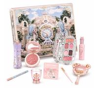 Flower Knows Bunny Garden Makeup Gift Set, 10-Piece Full Face Cosmetic Collection with Eyeshadow, Blush, Lip Glaze & Highlighter, Artistic Embossed Design, Premium Gift Set for Women