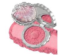 Flower Knows Shell Pearl Blush Matte Finish Embossed Powder for Soft Natural Glow Vintage-Inspired Romantic Vibe (C05)