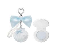 Flower Knows Shell's Jewel Highlighter Balm,Cute Bag Charms Keychain Purse,Glitter Pearly Highlighters Makeup,Natural Glow Finish,Long Lasting & Smooth Gliding Gift