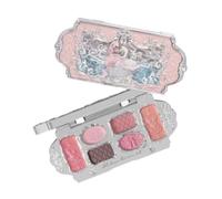 Flower Knows Swan Ballet 6 Color Eyeshadow Palette Matte Shimmer Pearl Glitter Waterproof Highly Pigmented Long Lasting Makeup (C03)