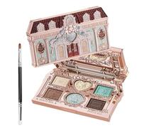 Flower Knows Sweetie Bear 6-Color Eyeshadow Palette Highly Pigmented Long-Lasting Eye Makeup (#03)