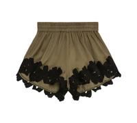 Flower Lace Shorts - female - A Paper Kid - Short Shorts - Green - XL - Shorts XL