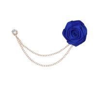 Flower Lapel Pin Wedding Decor Groom Floral Rose Brooch Suit Shirt Tuxedo Brooches Corsage Collar Pins Accessory for Business, S, Metal, no gemstone