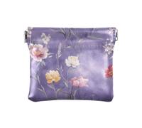 flower Lavender Light Purple Women PU Leather Coin Purse Portable Mini Coin Purse Pouches for Girls Ladies Handbag