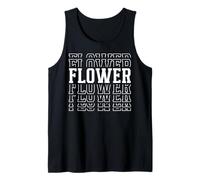 Flower Layered Text Costume Gardener Lover Florist Tank Top