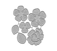 Flower Leaf Cutting Dies Metal Stencil Template Mold Carbon Steel for Home School Embossing Craft Decoration Cutting Dies for Card Making Words