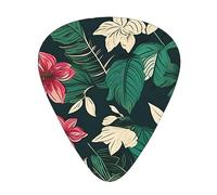 Flower Leaf Exceptional Guitar Pick â€“ Single-Side Full-Print, Abs Material Plectrum â€“ Diverse Thickness For Varied Music Experience â€“ Ideal For Guitars And Ukuleles,Guitar Pick,