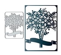 Flower Leaf Tag Lable Metal Die Cuts,Spring Lace Flower Leaves Cutting Dies Cut Stencils for DIY Scrapbooking Decorative Embossing Paper Scrapbooking Card Making