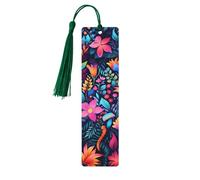 Flower Leaves Bookmark Spring Daisy Wooden Bookmark with Tassel Book Mark for Women Men Reading Page Markers Gifts for Book Lovers
