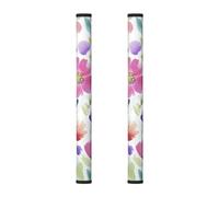 Flower Leaves Colorful 2Pcs Refrigerator Door Handle Covers, Spring Daisy Kitchen Appliance Handle Cover for Fridge Microwave Stove Oven Dishwasher Decor