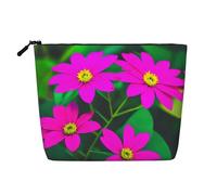 Flower Leaves Purple Red Flower 1 Versatile Travel Toiletry Bag Makeup Bag, Perfect for Daily Use and Business Trips