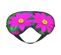 Flower Leaves Purple Red Flower Print Sleep Mask,Soft Eye Mask with Adjustable Strap for Sleeping, Travel and Relaxation