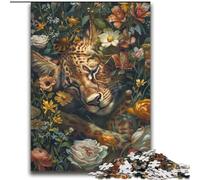 Flower Leopard 2000 Piece Jigsaw Puzzles for Teenagers Gifts, for And 14 Years And over Brainteaser Family Games Christmas Birthday Gifts (70x100cm)
