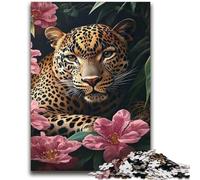 Flower Leopard 2000 Piece Jigsaw Puzzles for Teenagers,Stress Reliever Difficult Challenge Enhance Love between Couples (70X100cm)