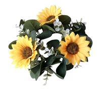 Flower Light Rings, Light Rings Wreaths | Artificial Eucalyptus Leaves Candle Garland - 9.84" Eucalyptus Leaf Garland Artificial Light Garland for Table Decoration