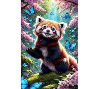 Flower Little Panda Butterfly 2000 Piece Jigsaw Puzzles for Adults Colourful Fun Challenging & Brainteasing Educational Learning Gift Present for Children Boys Girls 2000 Piece Puzzle for Adults