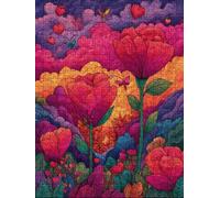 Flower Love Jigsaw Puzzle 6000 Piece, Puzzles for Adults 6000, The Impossible Challenge, Jigsaw Puzzle Games Classic Educational, Wooden Puzzles, for Home Wall Decoration Gift FNKL1-457
