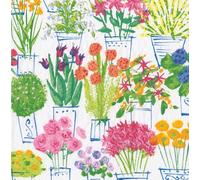 Flower Market Caspari Paper Table Napkins 33 cm Square 3 ply Lunch Napkins