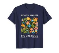 Flower Market Colorful Plants Floral Tulips Botanical Art T-Shirt