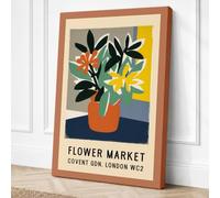 Flower Market Covent Garden Canvas Wall Art Print 30x20 Inch