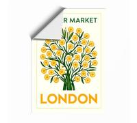 Flower Market London Botanical Unframed Wall Art Print A3 (42×29.7cm),