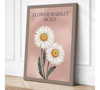 Flower Market Sicily Canvas Wall Art Print 30x20 Inch (76 x 51 cm)