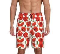 Flower. Men'S Soft Sleep Shorts, Comfy Lounge Sleeping Shorts Pants Breathable Summer Sleepwear